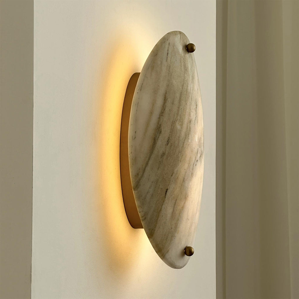 Yrvuvyu Moderne Minimaliste Albâtre Marbre Applique Murale - Neutralighting
