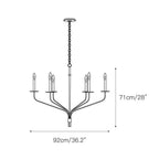 Caeluvyh Ancien Industriel Noir Métal Lustre - Neutralighting