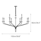 Caeluvyh Ancien Industriel Noir Métal Lustre - Neutralighting