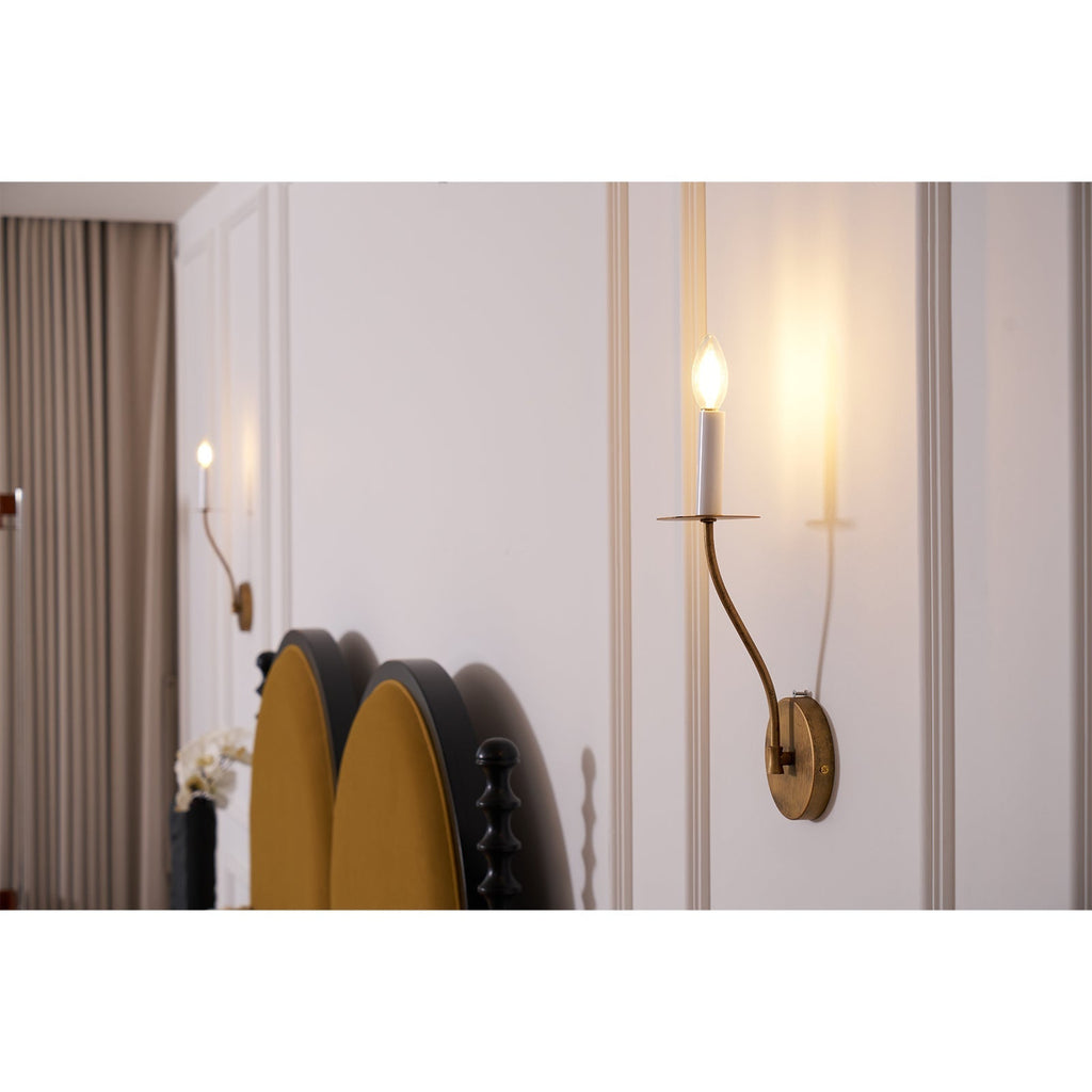 Eirikuvyh Moderne Minimaliste Ancien Industriel Métal Applique Murale - Neutralighting