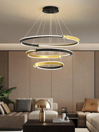 Lustra Chandelier Cristal Noir Or Salle à Manger LED - Neutralighting