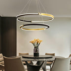 Lustra Chandelier Cristal Noir Or Salle à Manger LED - Neutralighting