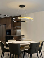 Lustra Chandelier Cristal Noir Or Salle à Manger LED - Neutralighting