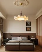 Zoshaos Suspension en Tissu Vintage et Bois Élégant - Neutralighting