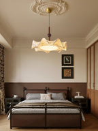 Zoshaos Suspension en Tissu Vintage et Bois Élégant - Neutralighting