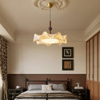 Zoshaos Suspension en Tissu Vintage et Bois Élégant - Neutralighting
