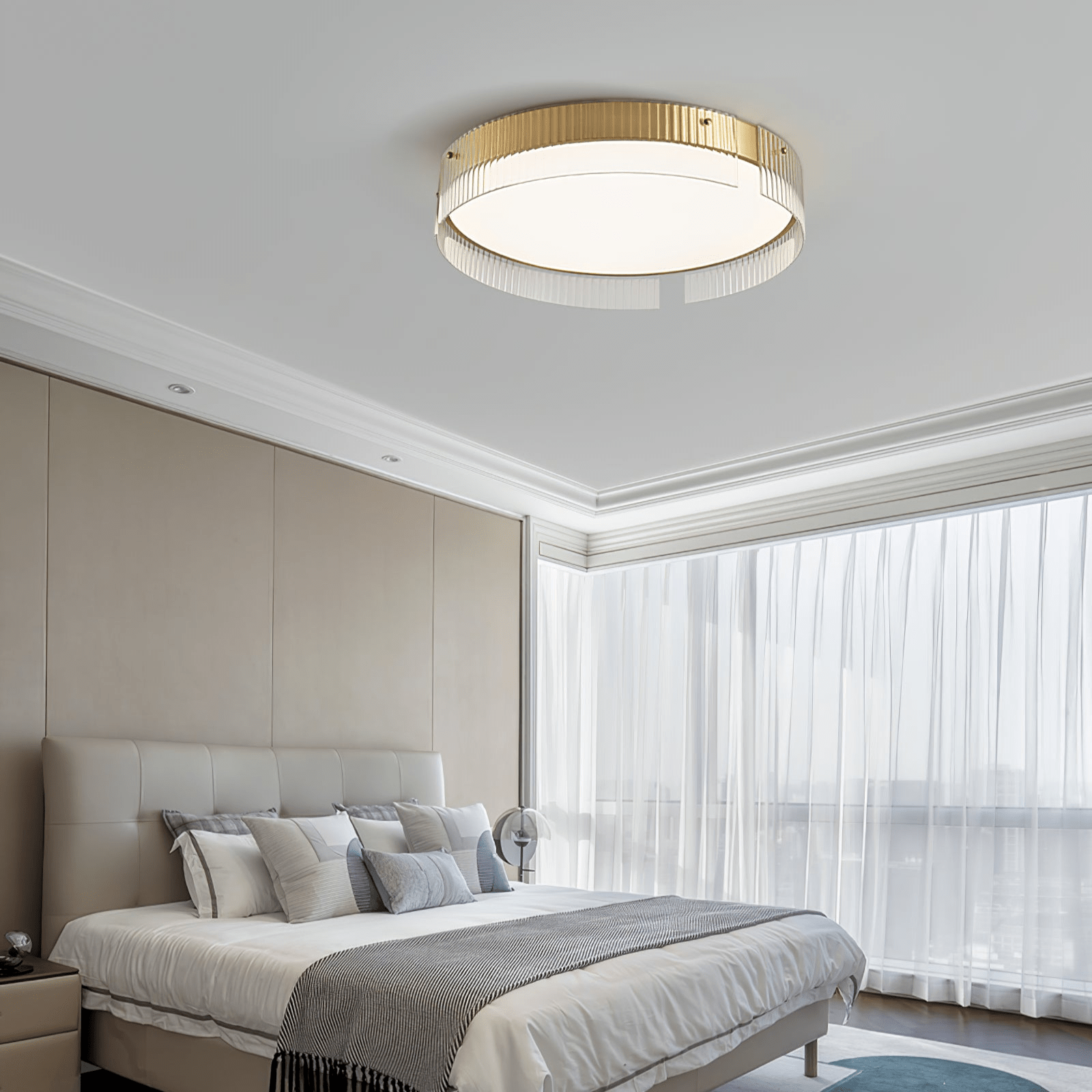 Ovenaris Plafonnier Minimaliste en Laiton - Neutralighting
