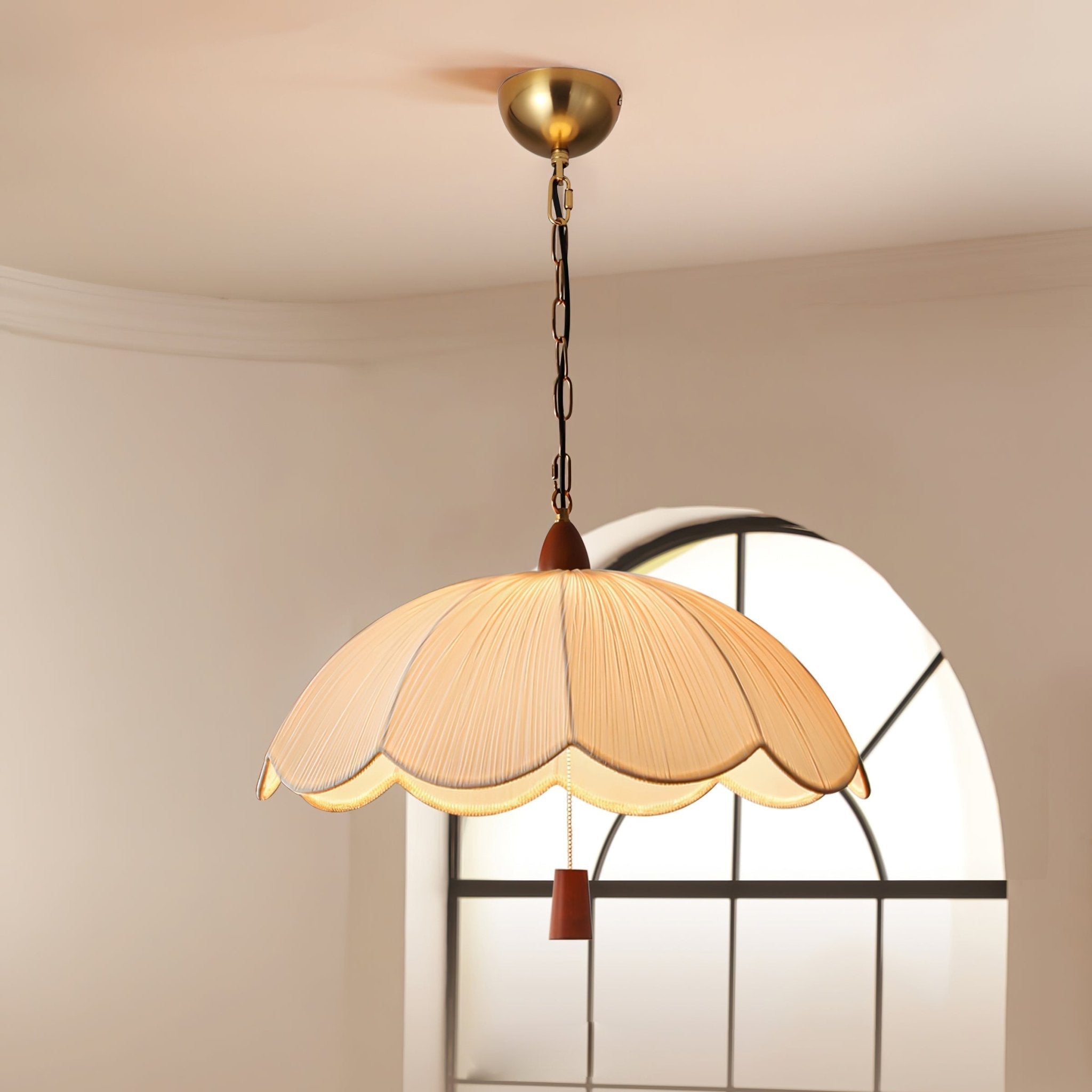 Vephael Suspension en Tissu Art Nouveau - Neutralighting