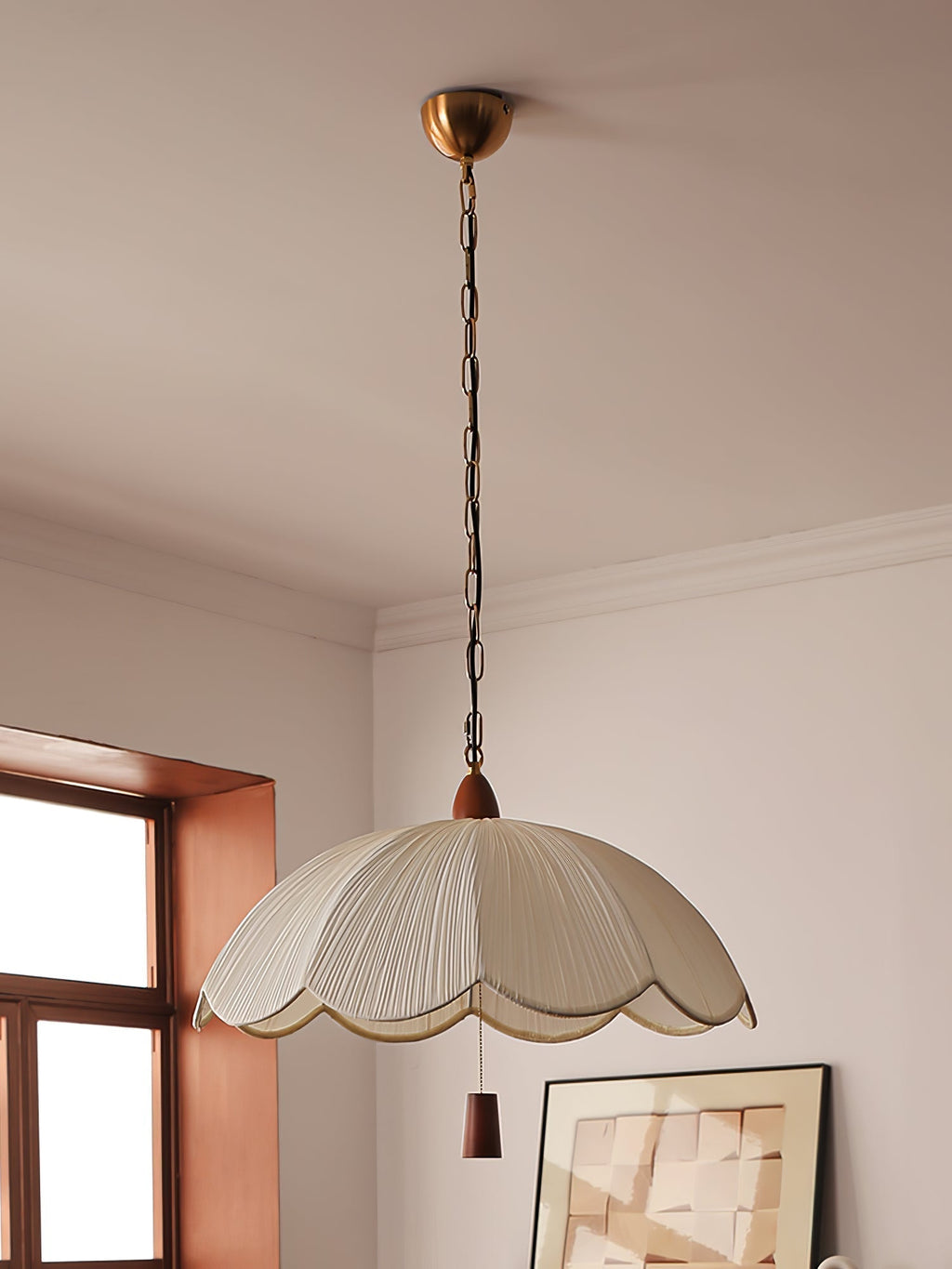 Vephael Suspension en Tissu Art Nouveau - Neutralighting