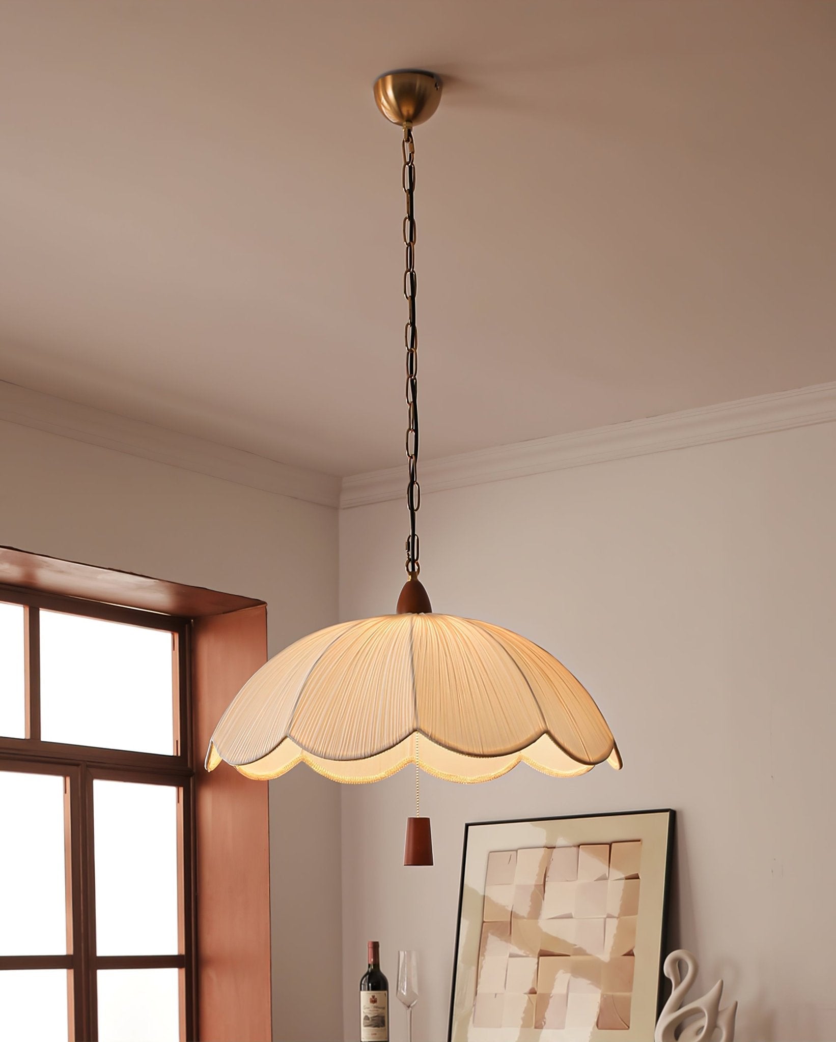 Vephael Suspension en Tissu Art Nouveau - Neutralighting