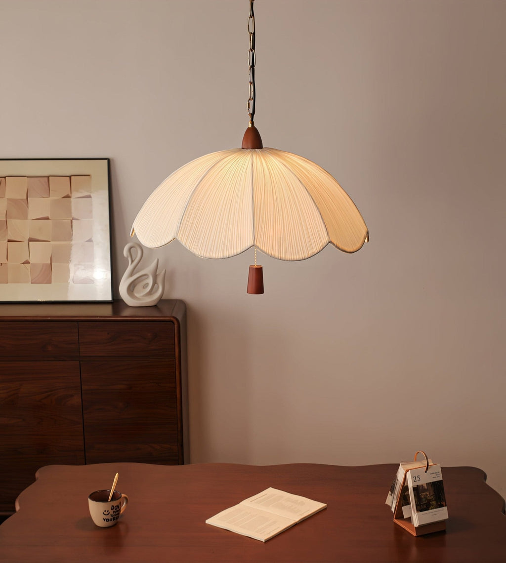 Vephael Suspension en Tissu Art Nouveau - Neutralighting