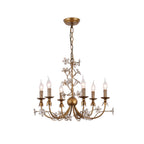 Ornuvyu Postmodern Luxe Clair Métal Cristal Lustre - Neutralighting