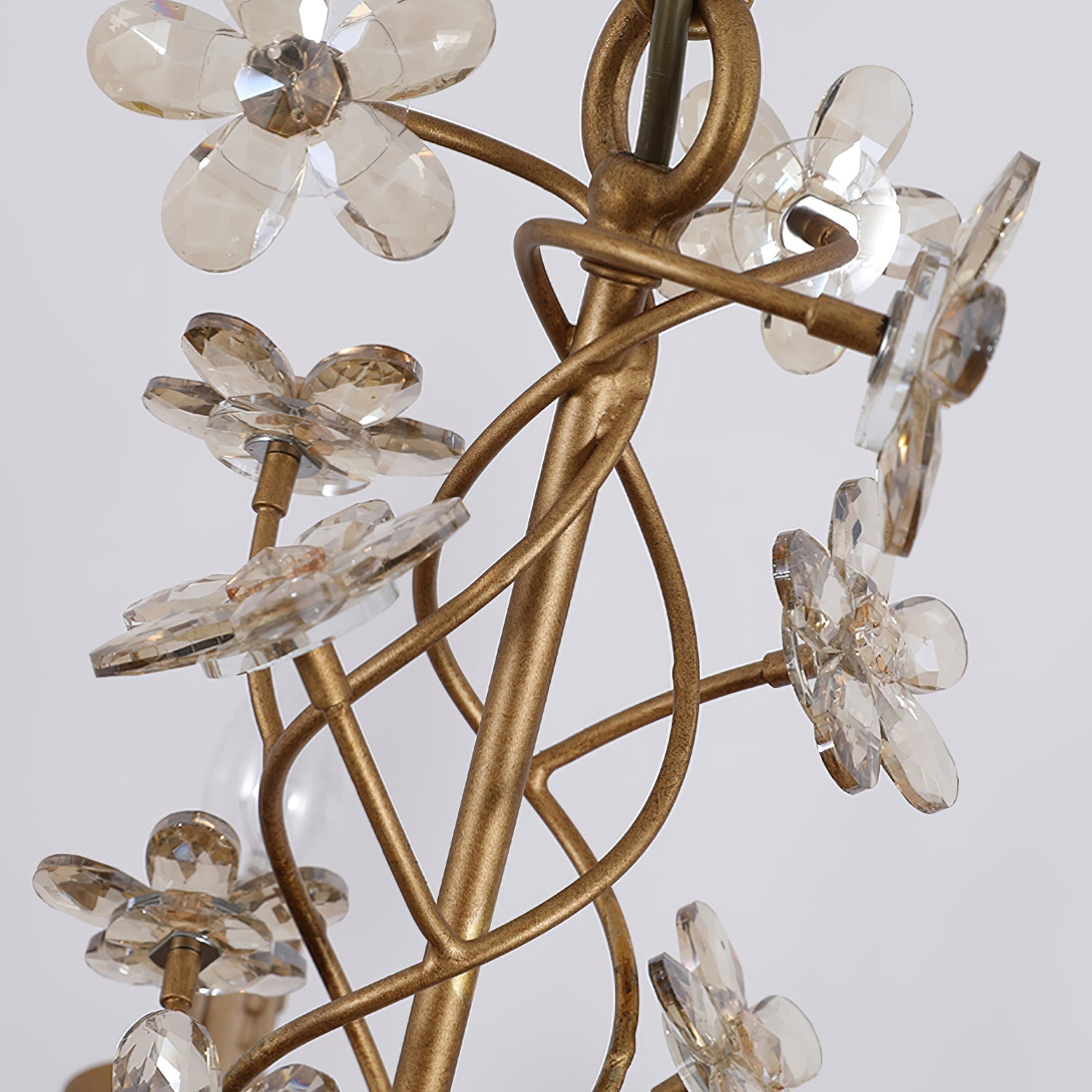 Ornuvyu Postmodern Luxe Clair Métal Cristal Lustre - Neutralighting