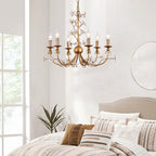 Ornuvyu Postmodern Luxe Clair Métal Cristal Lustre - Neutralighting