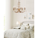 Ornuvyu Postmodern Luxe Clair Métal Cristal Lustre - Neutralighting