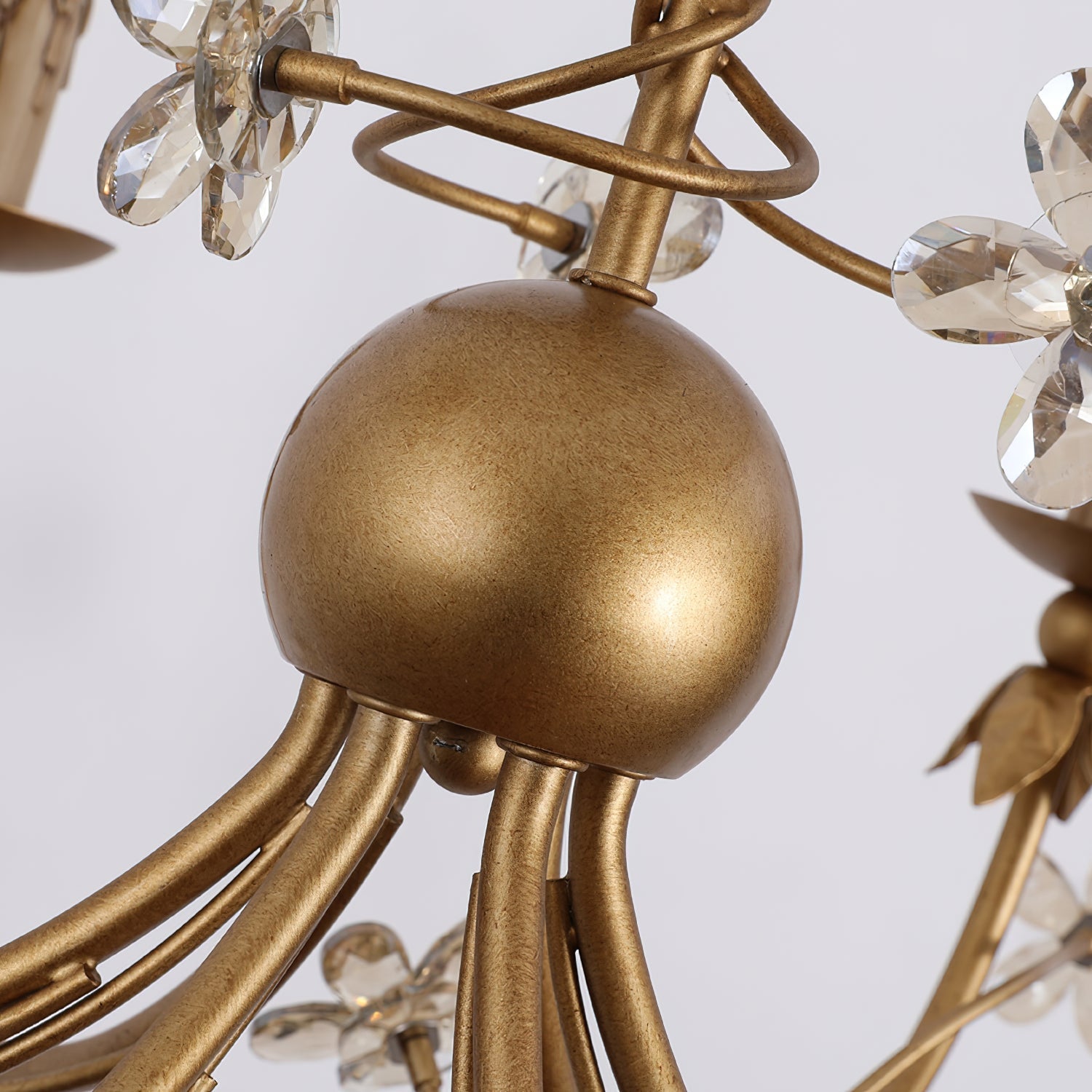 Ornuvyu Postmodern Luxe Clair Métal Cristal Lustre - Neutralighting