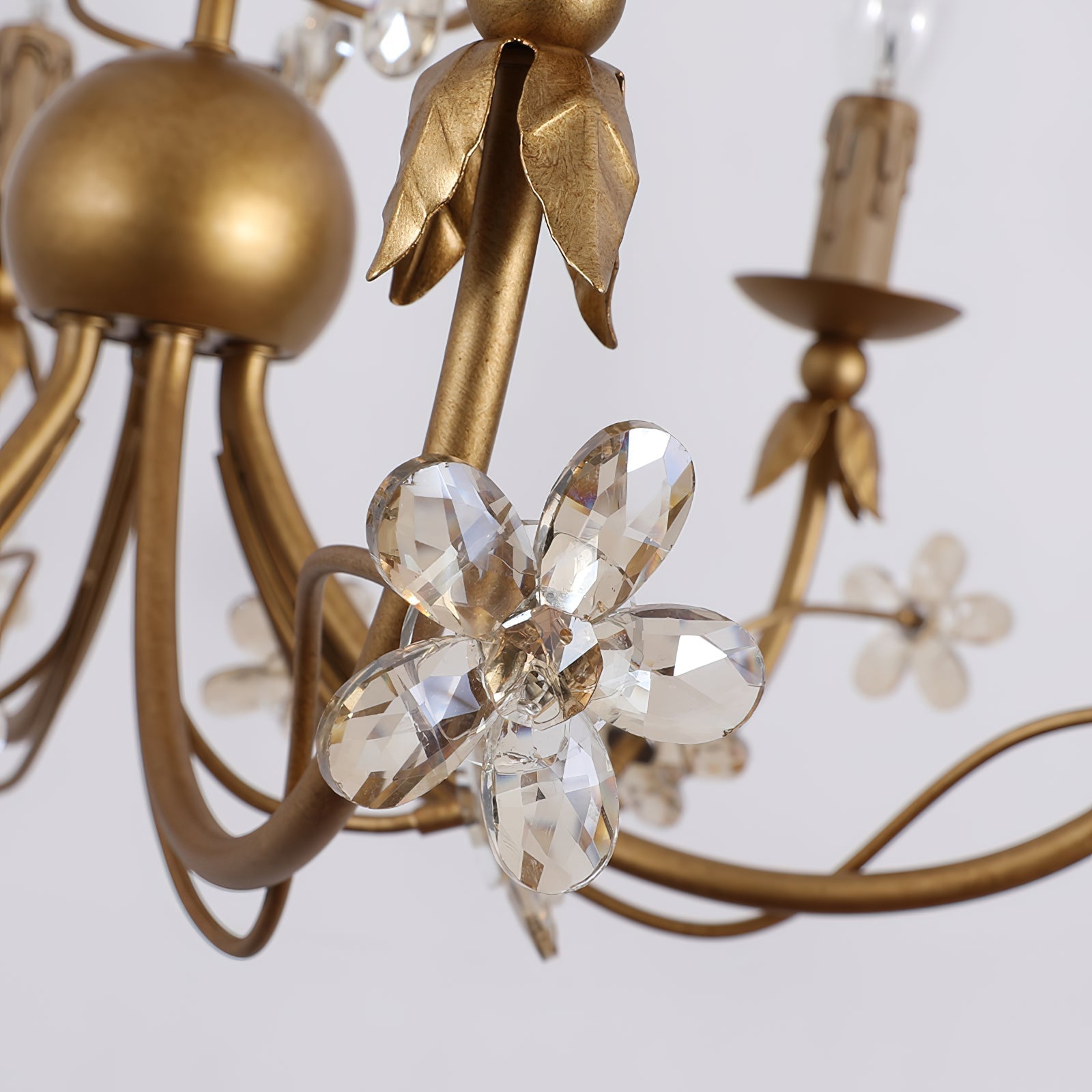Ornuvyu Postmodern Luxe Clair Métal Cristal Lustre - Neutralighting