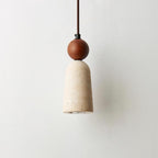 Bellaro Suspension Travertin et Bois - Neutralighting