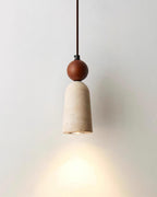 Bellaro Suspension Travertin et Bois - Neutralighting