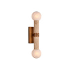 Dvaluvyh Moderne Minimaliste Travertin Métal Verre Applique Murale - Neutralighting