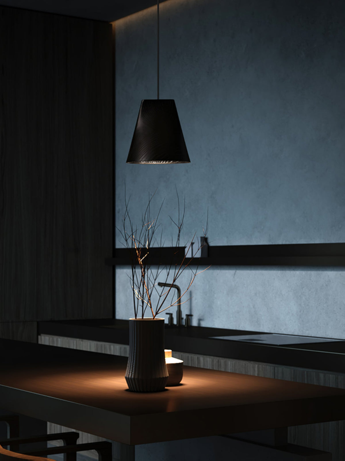 Ivarara Suspension Bois Asymétrique - Neutralighting