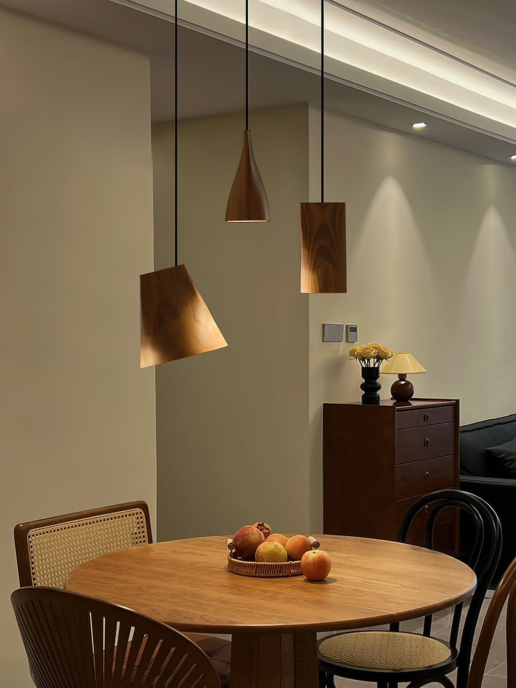 Ivarara Suspension Bois Asymétrique - Neutralighting
