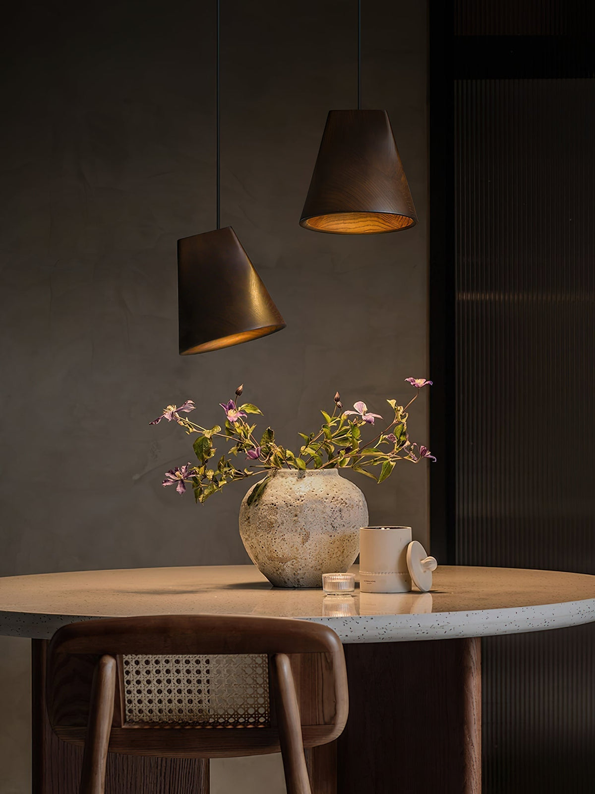 Ivarara Suspension Bois Asymétrique - Neutralighting