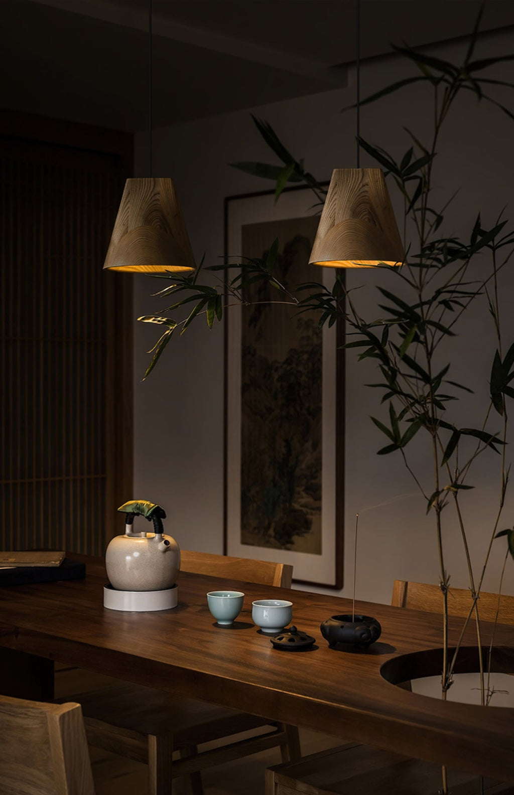 Ivarara Suspension Bois Asymétrique - Neutralighting