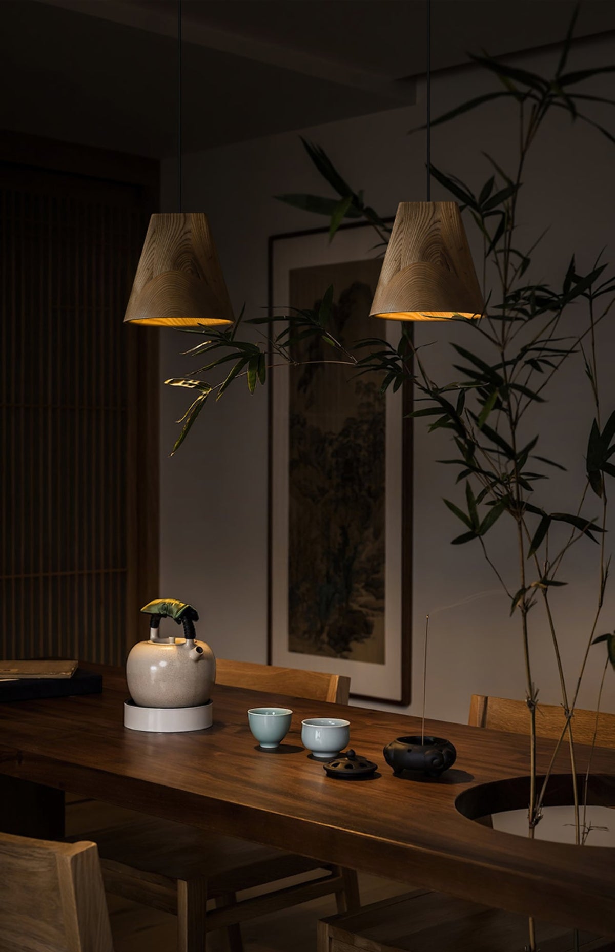 Ivarara Suspension Bois Asymétrique - Neutralighting