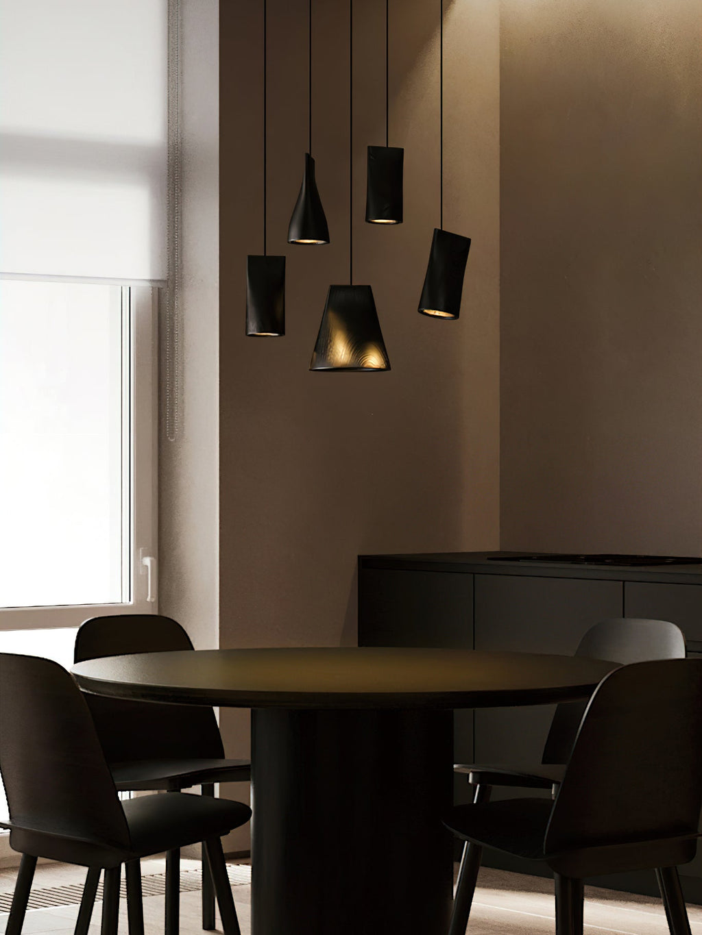 Ivarara Suspension Bois Asymétrique - Neutralighting