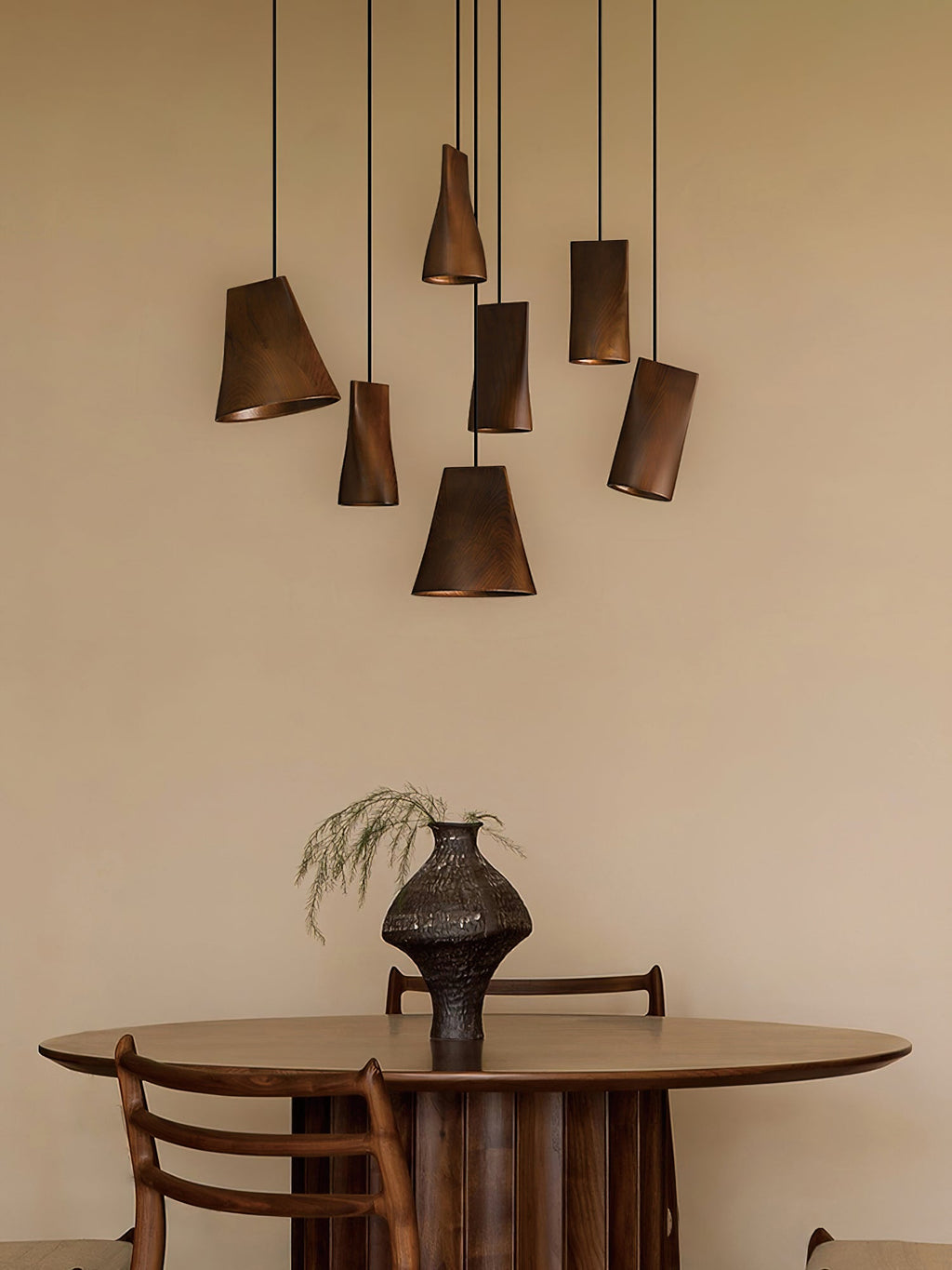 Ivarara Suspension Bois Asymétrique - Neutralighting