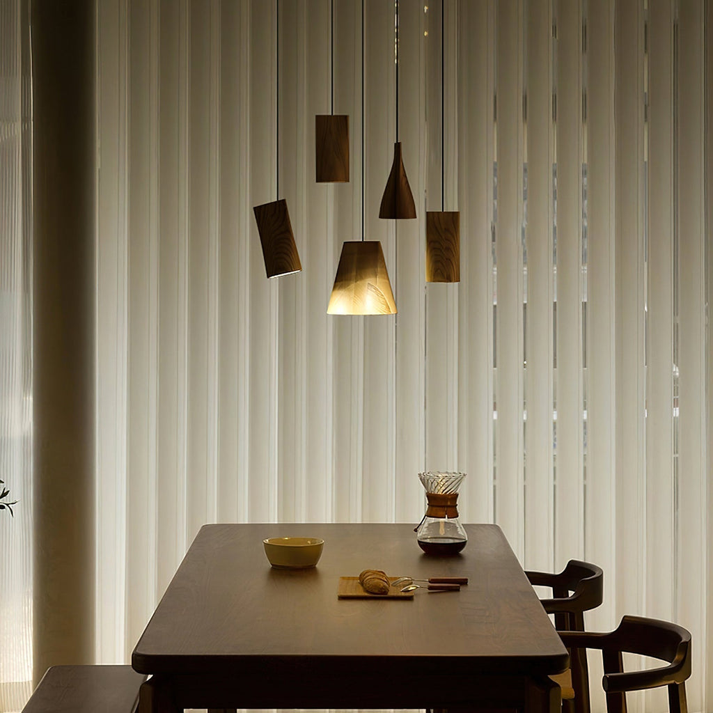 Ivarara Suspension Bois Asymétrique - Neutralighting