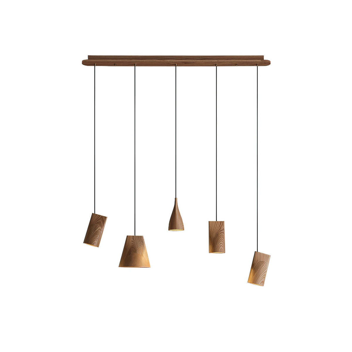Ivarara Suspension Bois Asymétrique - Neutralighting