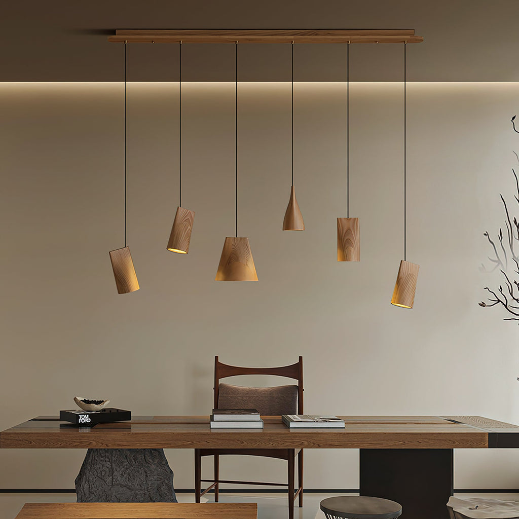 Ivarara Suspension Bois Asymétrique - Neutralighting