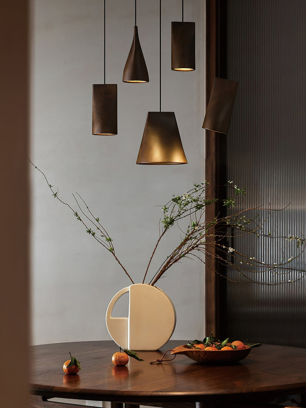 Ivarara Suspension Bois Asymétrique - Neutralighting