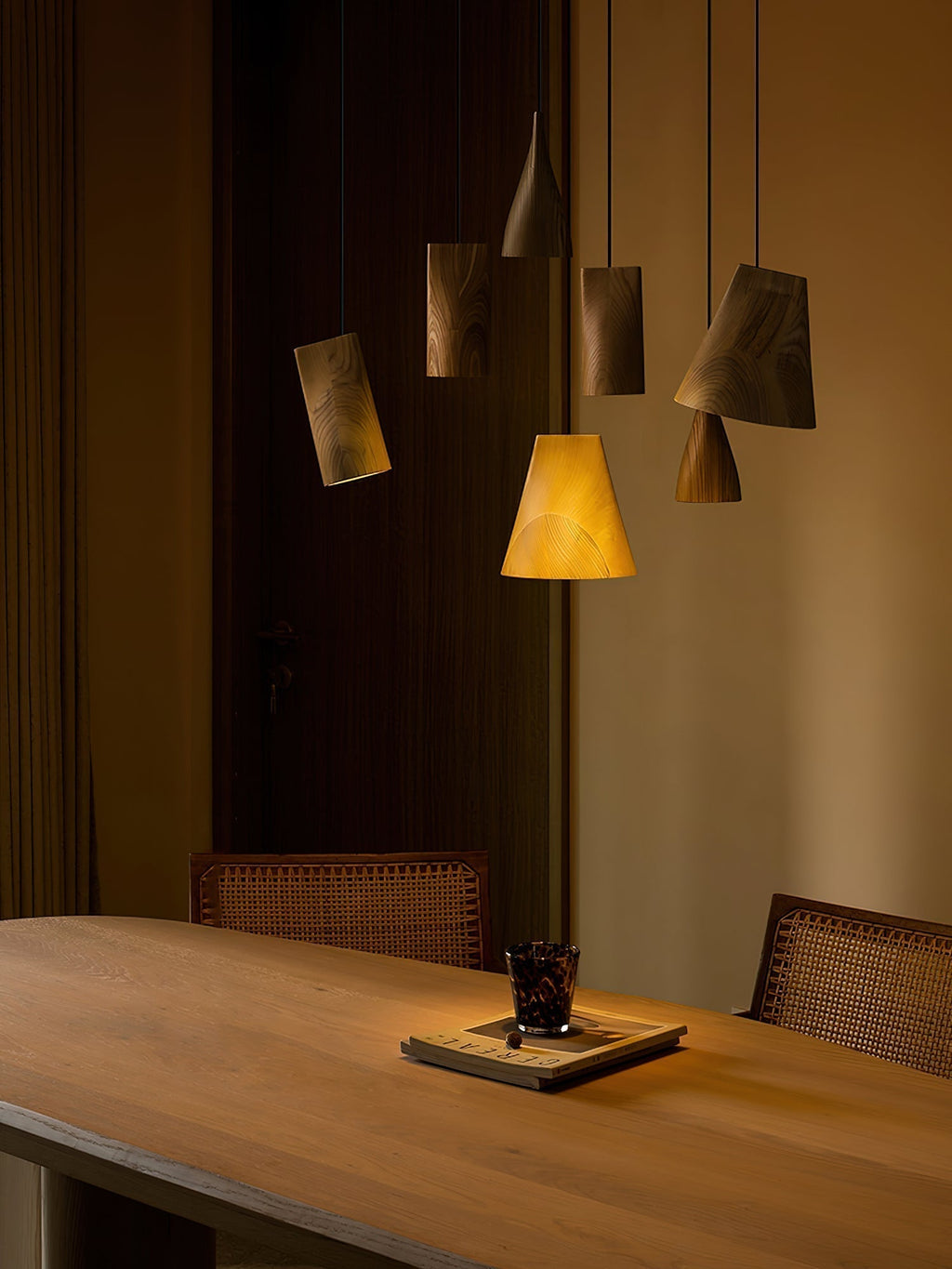 Ivarara Suspension Bois Asymétrique - Neutralighting