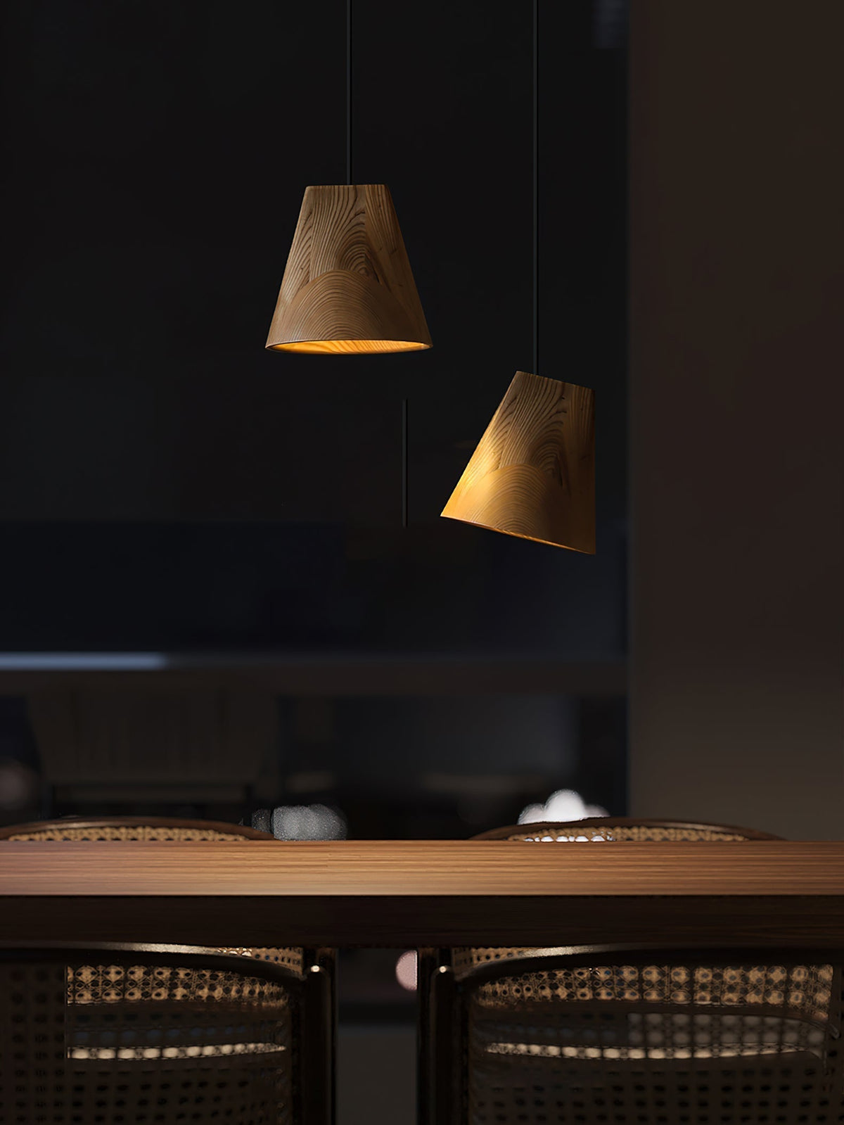 Ivarara Suspension Bois Asymétrique - Neutralighting