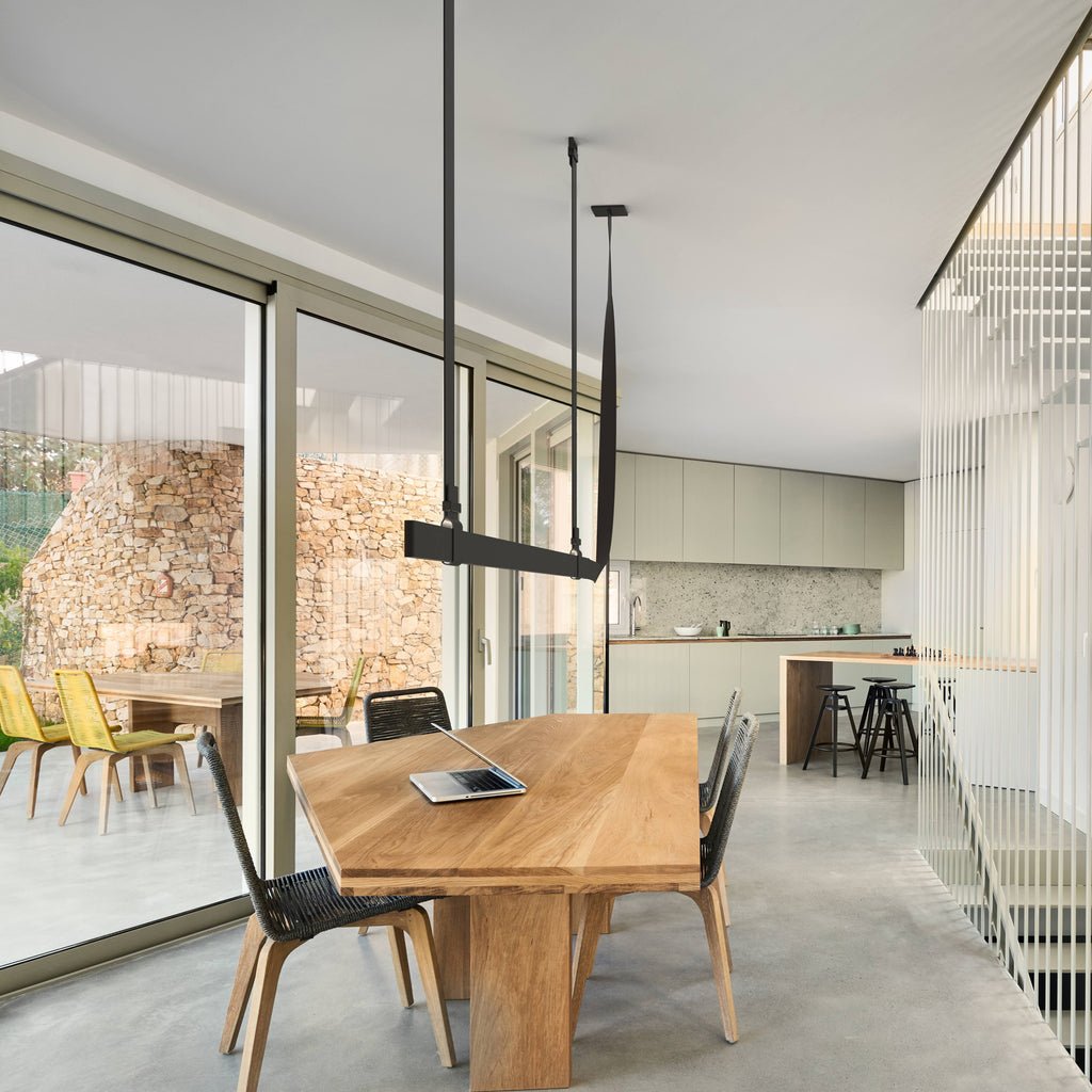 Arcadia Suspension Moderne en Cuir - Neutralighting