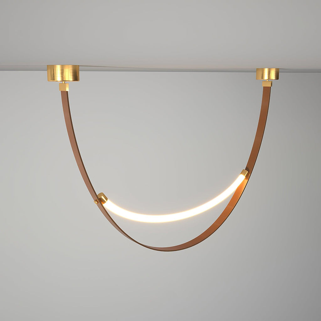 Belt Lampe à Suspension en Cuir et Silicone Minimaliste - Neutralighting