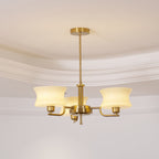 Lustra Chandelier en Verre Vintage Doré Naturel - Neutralighting