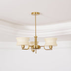 Lustra Chandelier en Verre Vintage Doré Naturel - Neutralighting