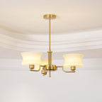 Lustra Chandelier en Verre Vintage Doré Naturel - Neutralighting