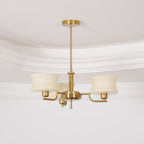 Lustra Chandelier en Verre Vintage Doré Naturel - Neutralighting