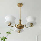Lustra Chandelier en Verre Vintage Doré Naturel - Neutralighting