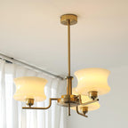 Lustra Chandelier en Verre Vintage Doré Naturel - Neutralighting