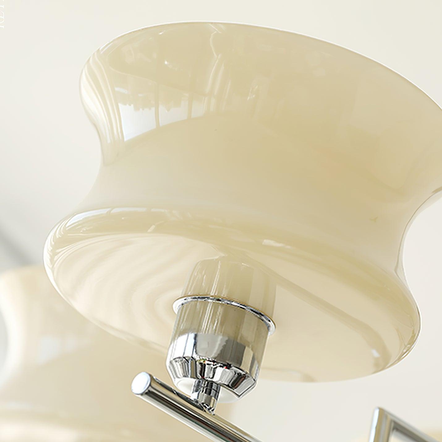 Lustra Chandelier en Verre Vintage Doré Naturel - Neutralighting