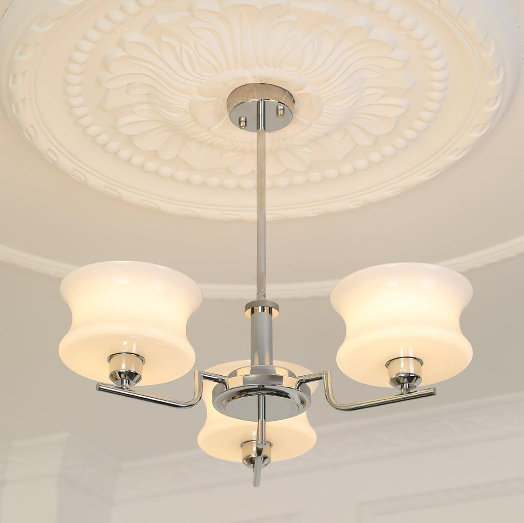 Lustra Chandelier en Verre Vintage Doré Naturel - Neutralighting
