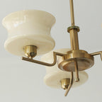 Lustra Chandelier en Verre Vintage Doré Naturel - Neutralighting