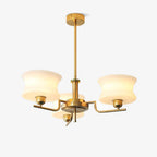 Lustra Chandelier en Verre Vintage Doré Naturel - Neutralighting