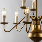 Blikuvyu Ancien Industriel Laiton Métal Lustre - Neutralighting